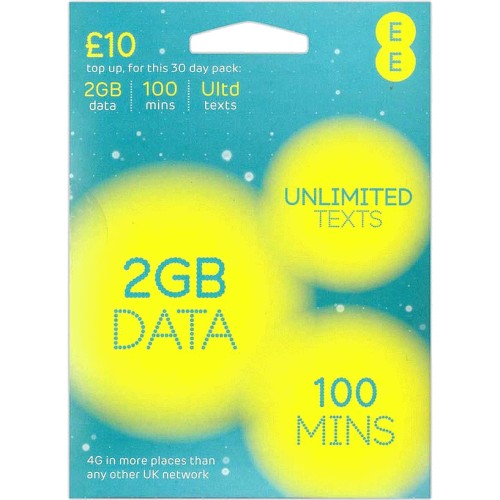 Cartela SIM UK EE 4G 500 Minute + SMS Nelimitat cu 10£ cu Numar Anglia UK
