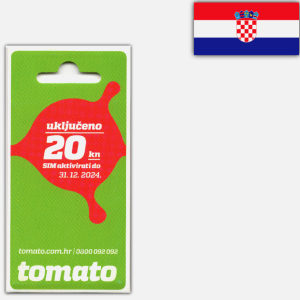 CARTELĂ SIM CU NUMĂR DE Croatia - Tomato