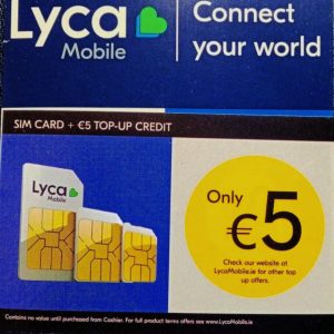 CARTELĂ SIM CU NUMĂR DE IRLANDA – Lycamobile