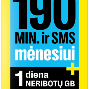 CARTELĂ SIM CU NUMĂR DE Lituania - Labas