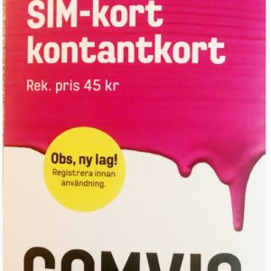 Cartelă SIM Comviq cu Număr de Suedia preplătită