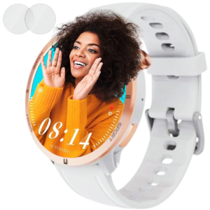 Smartwatch, Notificari Apeluri/Sms/Social Media, monitorizare activitati fizice, somn, ritm cardiac, pedometru, player muzica, rezistent la apa - silicon antracit