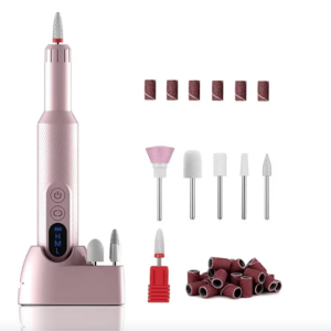 Freza Unghii Profesionala, Wireless, 18.000 RPM, 6 capete