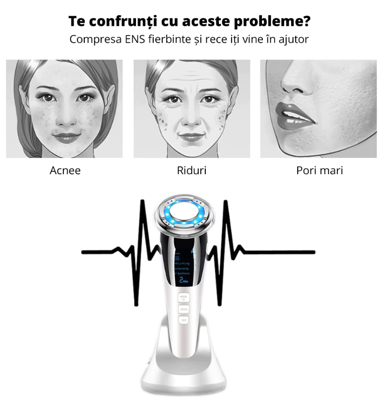 Aparat pt Tratament Facial + Intinerirea Pielii 5 in 1 - imagine 9