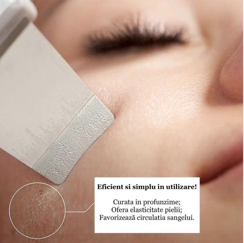 Aparat de Curatare Faciala cu Ultrasunete, Lifting Ten, Skin Scrubber - imagine 4