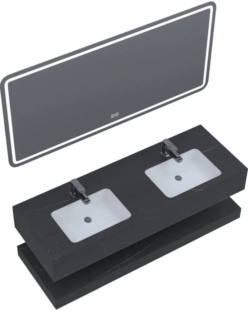 Set mobilier baie suspendat 150cm - imagine 6