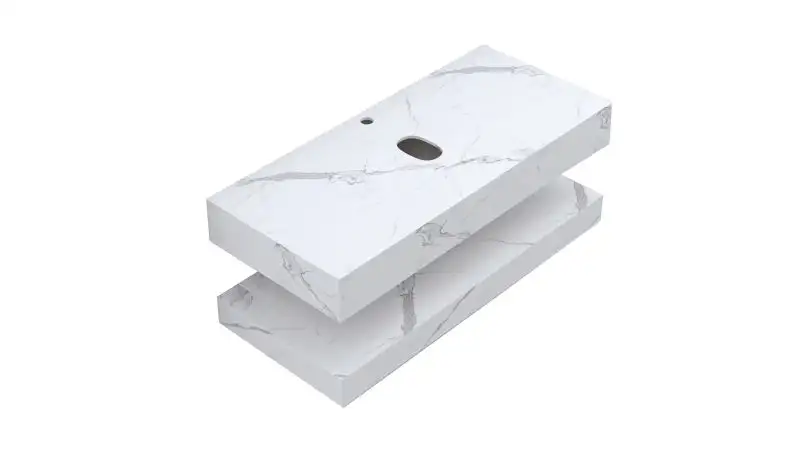 Set mobilier baie suspendat pregaurit 120cm - imagine 5