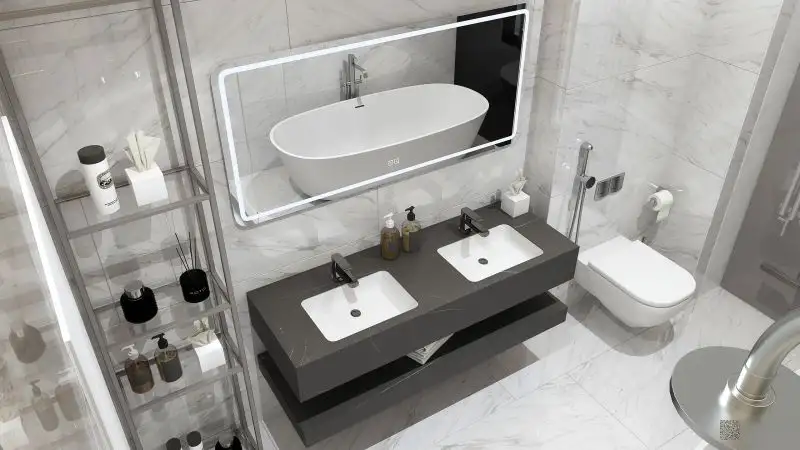 Set mobilier baie suspendat 150cm - imagine 3