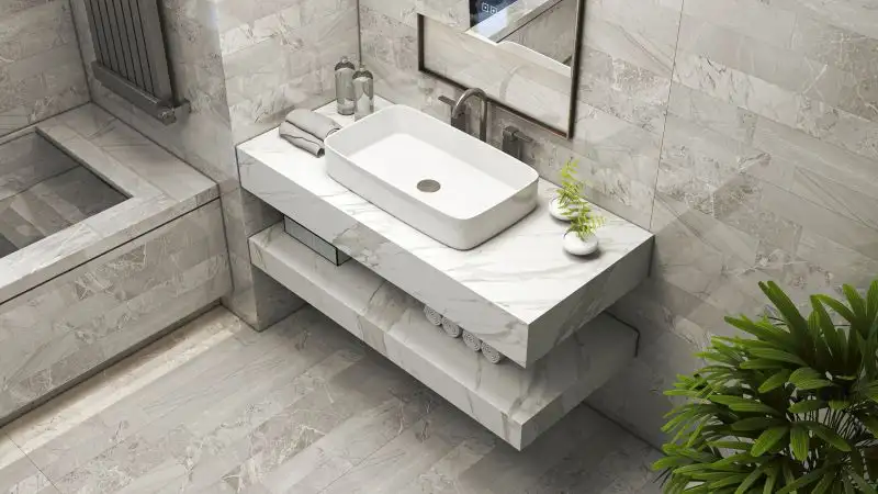 Set mobilier baie suspendat pregaurit 120cm - imagine 3
