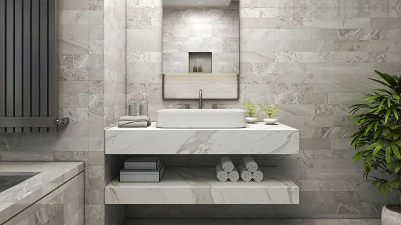 Set mobilier baie suspendat pregaurit 120cm