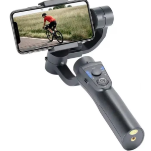 Stabilizator imagine telefon si GoPro, Gimbal cu 3 axe, Aplicatie dedicata