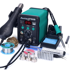 Statie de lipit si dezlipit 2 in 1 cu letcon si aer cald Max 480°C