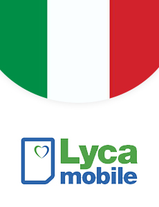 Cartelă SIM Lycamobile Italia cu număr italian activ.